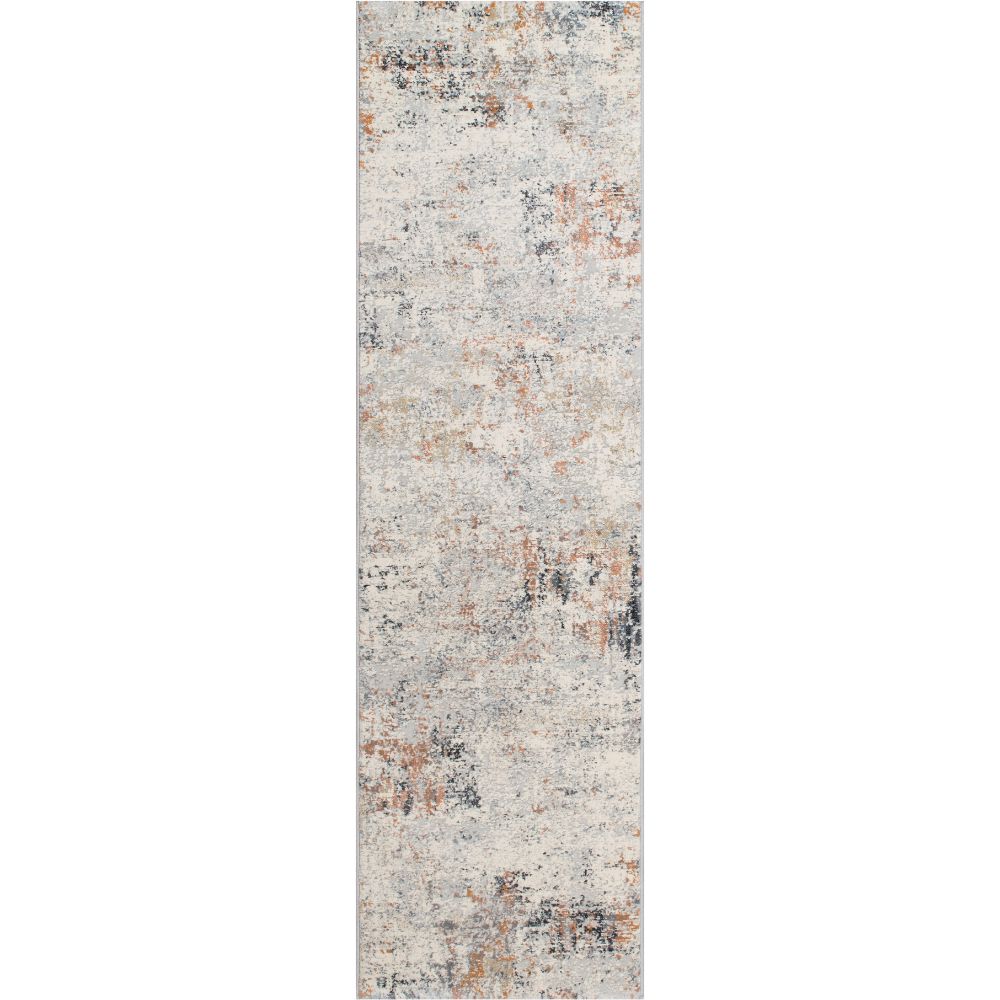 Dynamic Rugs 52029-6616 Couture 2.2X7.7 Runner Rug in Ivory/Copper   